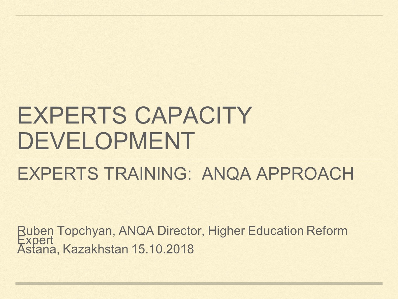 Expert training ANQA Astana finalRT Рубен Топчан